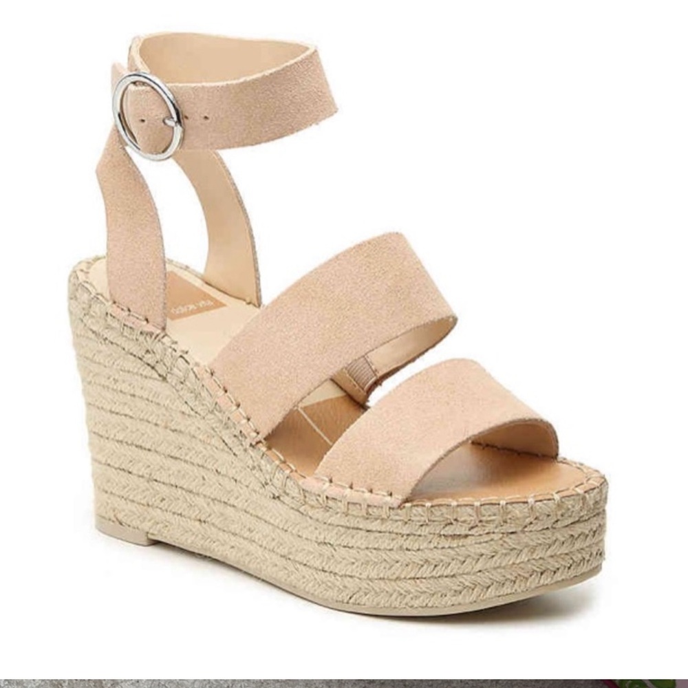 Dolce Vita Shaw wedges- tan/nude size 7.5
